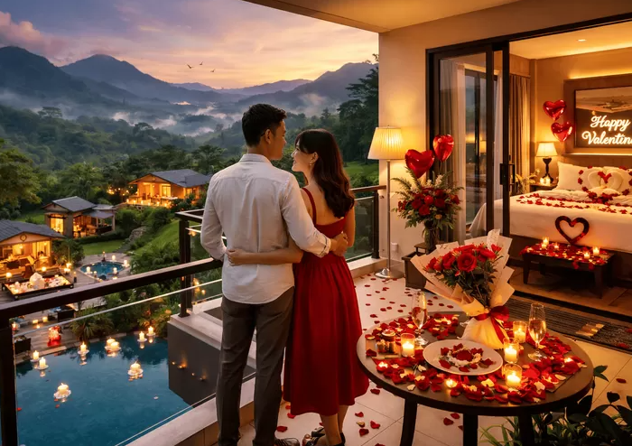 Villa Pasangan Minimalis Staycation Romantis yang Estetik