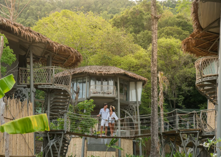 Villa Tree House di Tengah Alam Sensasi Menginap di Atas Pohon